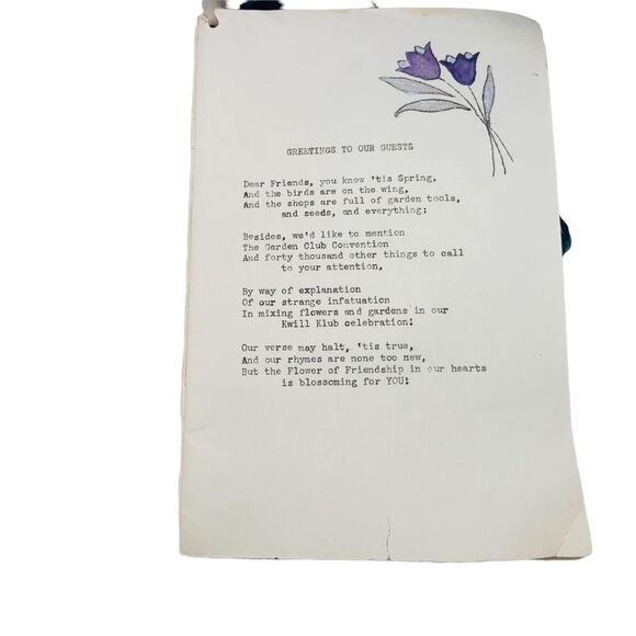 Kwill Club Meeting 1938 Gift Purse with Gloves - Picture 9 of 15